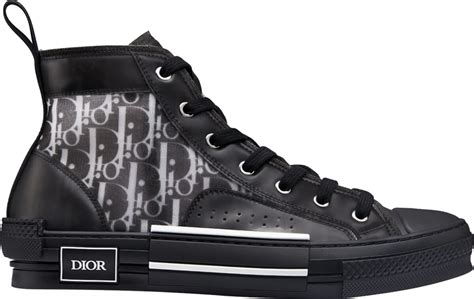 dior black oblique|Dior sneakers b23 high top.